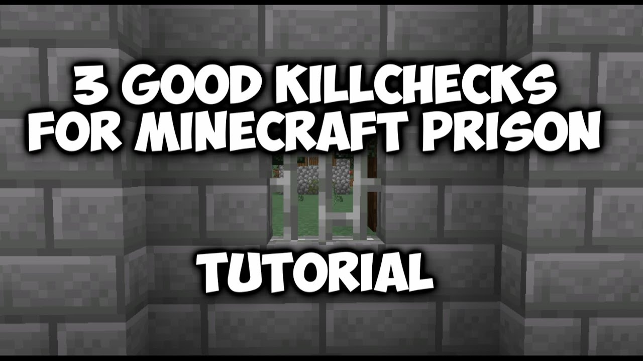 Minecraft 3 good KILLCHECKS for Minecraft PRISON | tutorial