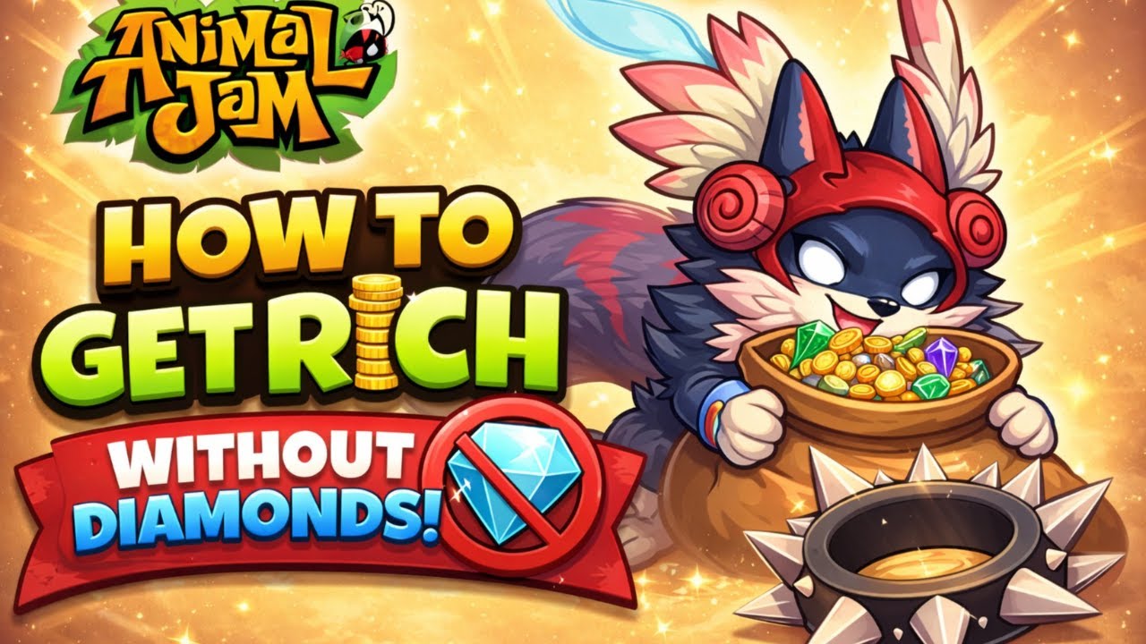 HOW TO GET A SPIKE COLLAR ON ANIMAL JAM CLASSIC WITHOUT DIAMONDS!