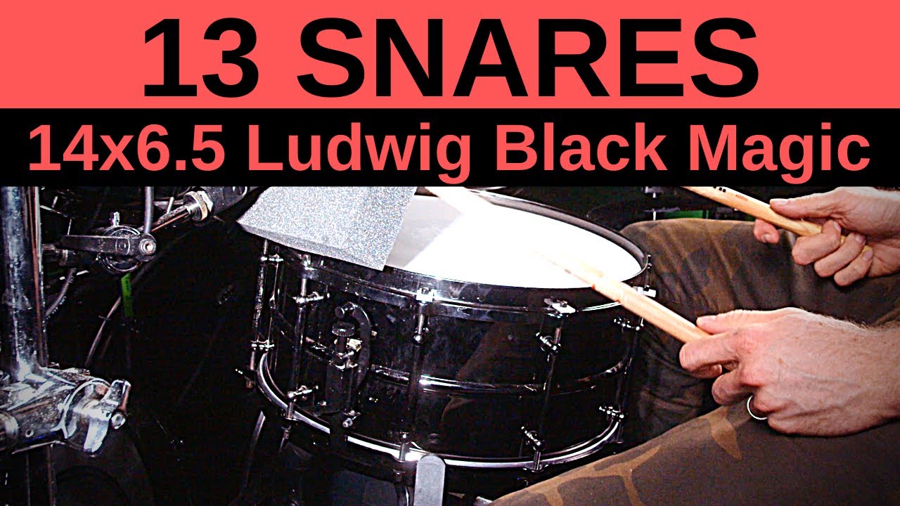 14 x 6.5 Ludwig Black Magic Snare Drum (Processed + Raw Comparison)