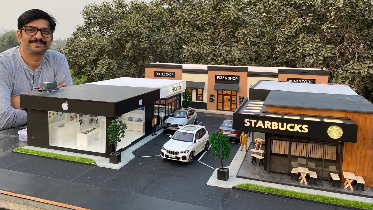 DIY Miniature Stores Street Diorama | Realistic Mini Shops | Diorama Collection
