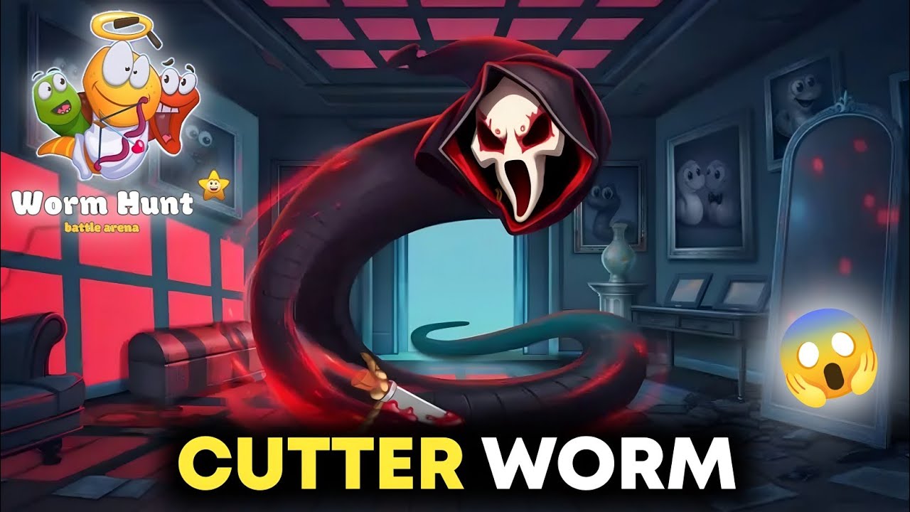 CUTTER WORM 😱 Game Play In Worm Hunt |New Offer Worm Purchased In Worm Hunt | Cutter Worm