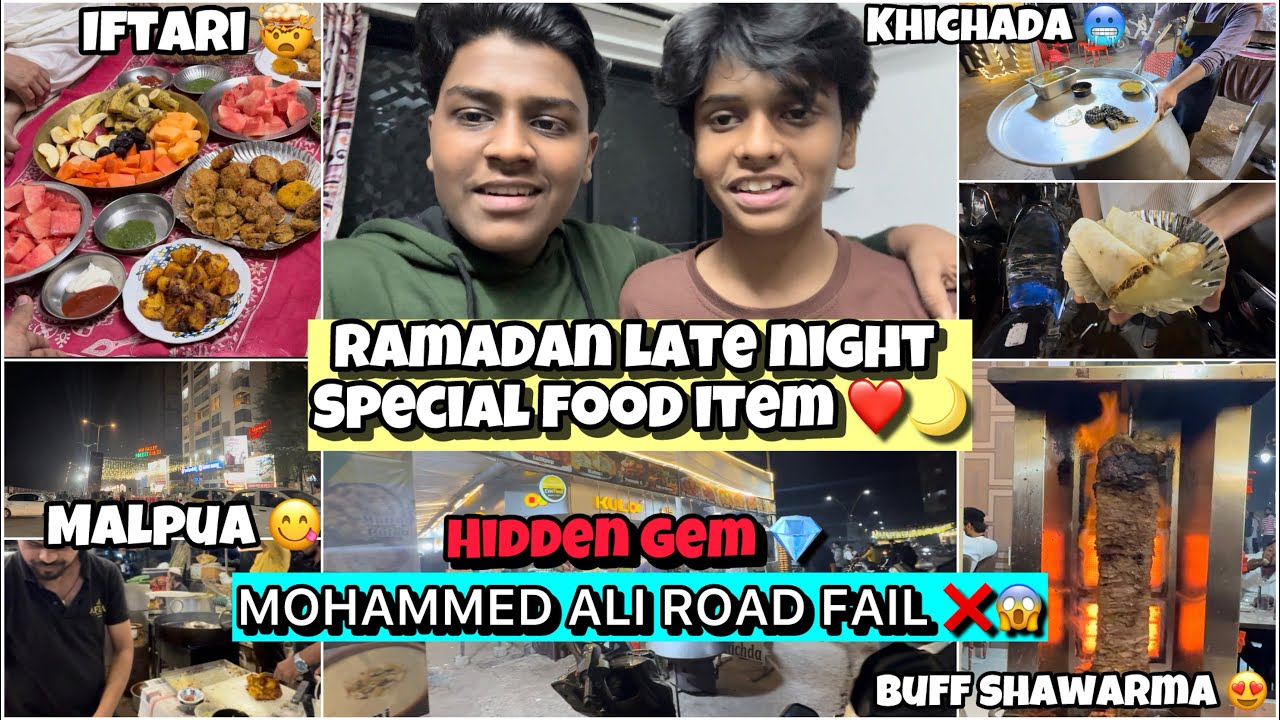 Ramadan Late Night Food at Hidden Gem 💎 | Mohammed Ali Road 😱 | Khichda, Malpua & Buff Shawarma ❤️🌙