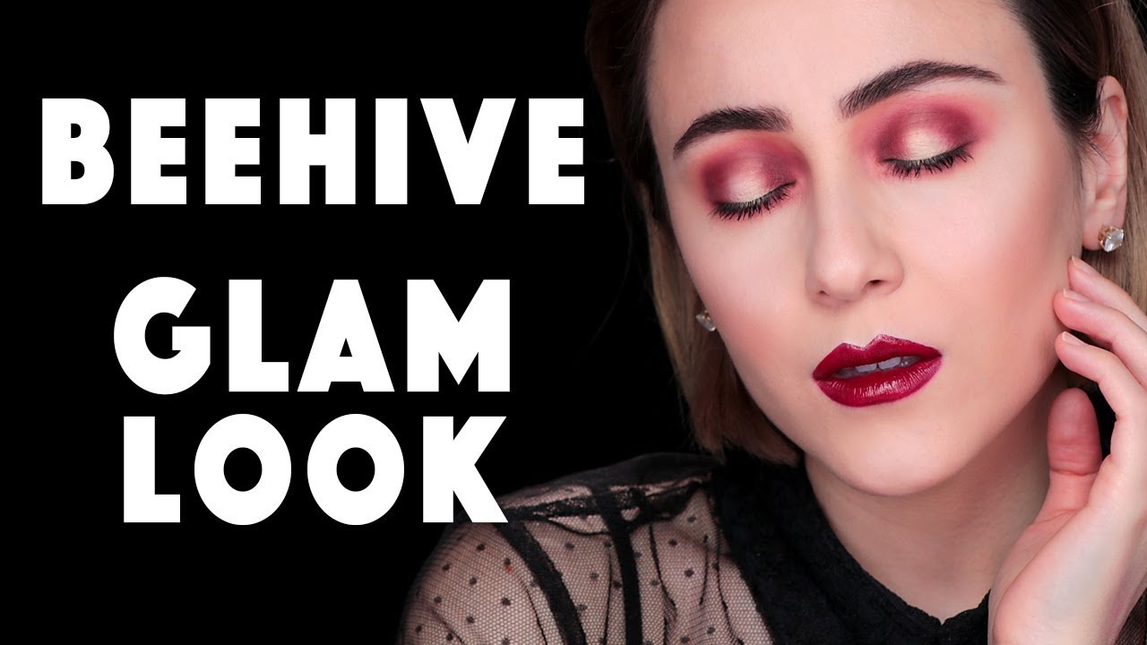 Last Minute HALLOWEEN Make-up Look | AHS BEEHIVE GLAM LOOK | Hatice Schmidt