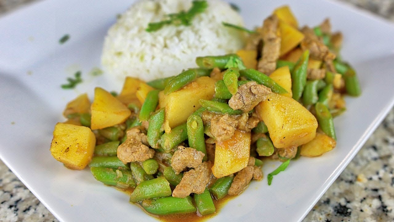 Guiso de Judias Verdes o Vainitas - Receta Peruana