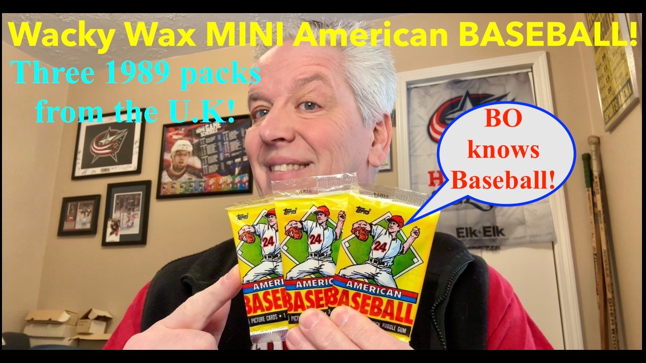 WACKY WAX: Американский бейсбол 1989 года. Мини-карточки из Великобритании? Боггс и Бо... о да! #...