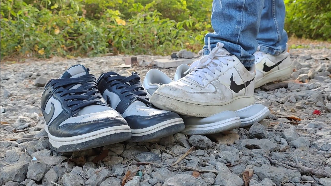 Playing with Nike Dunks(Trampling and Kicking feat. @moonchild061080)