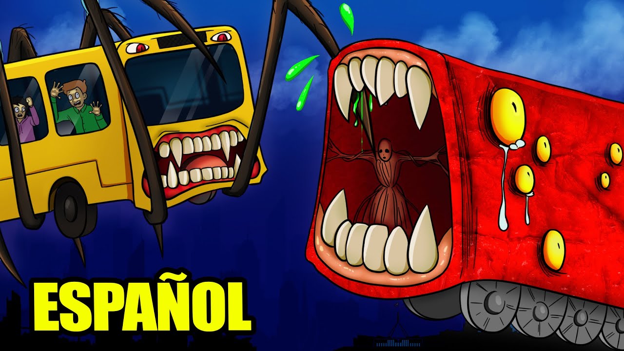 ¡BATALLA DE LOS DEVORADORES! Autobús contra Tren (Animación en Español)