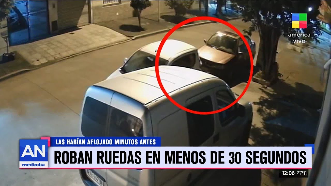 #INSEGURIDAD | Roban ruedas en menos de 30 segundos 🚗