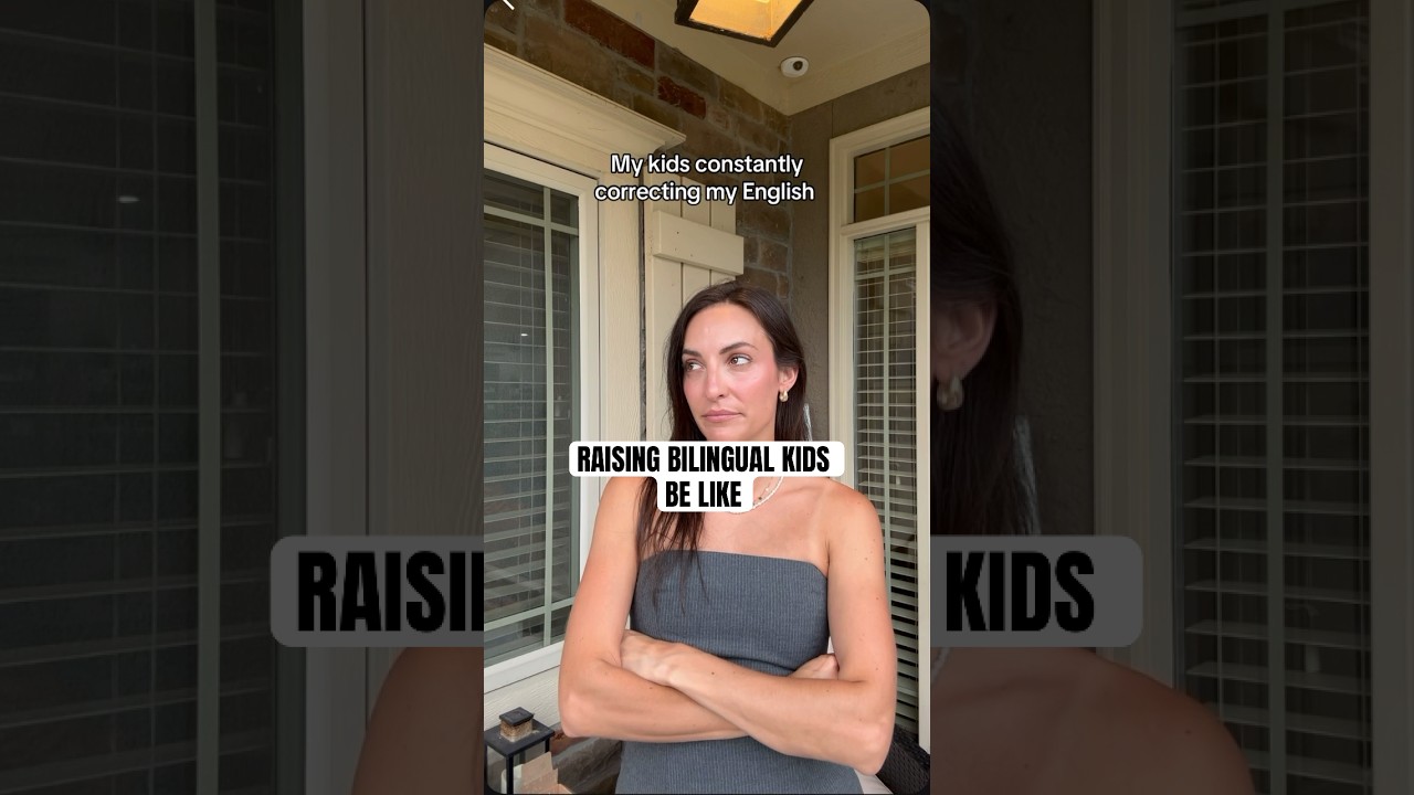 Raising bilingual kids be like..🙃 #bilingualkids #bilingual #bilingualparenting #shorts