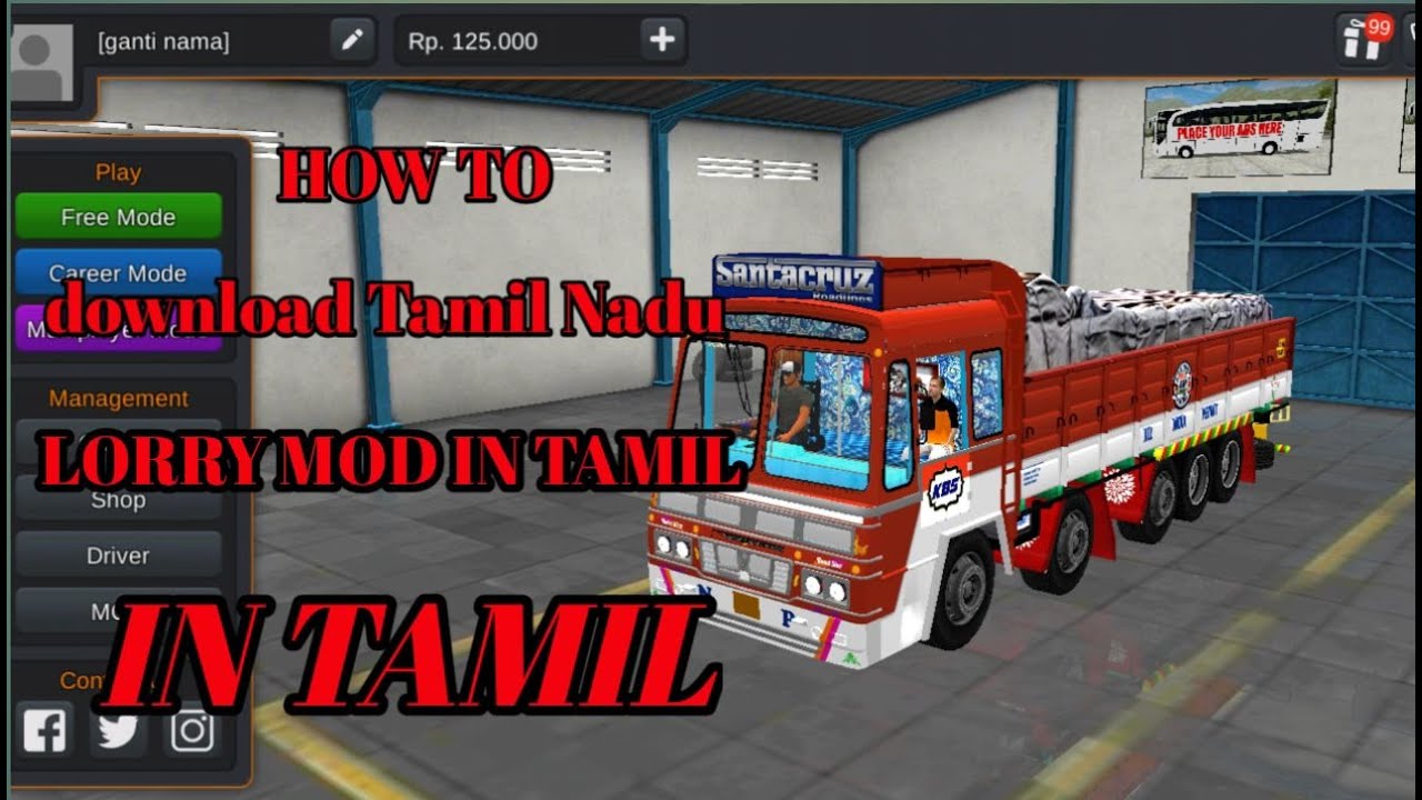 Tamil Nadu lorry mod/How to download Tamil Nadu lorry mod in Tamil 🚛🚛
