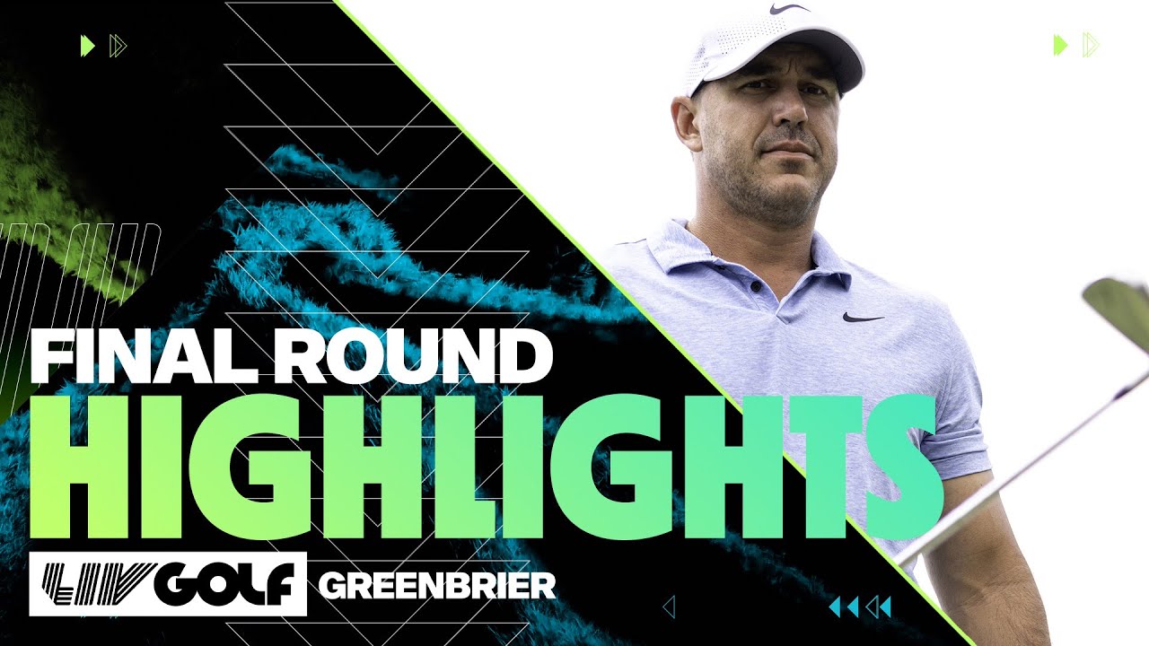 ПОЛНЫЙ МАТЕРИАЛ: LIV Golf Greenbrier | Финальный раунд | 2024