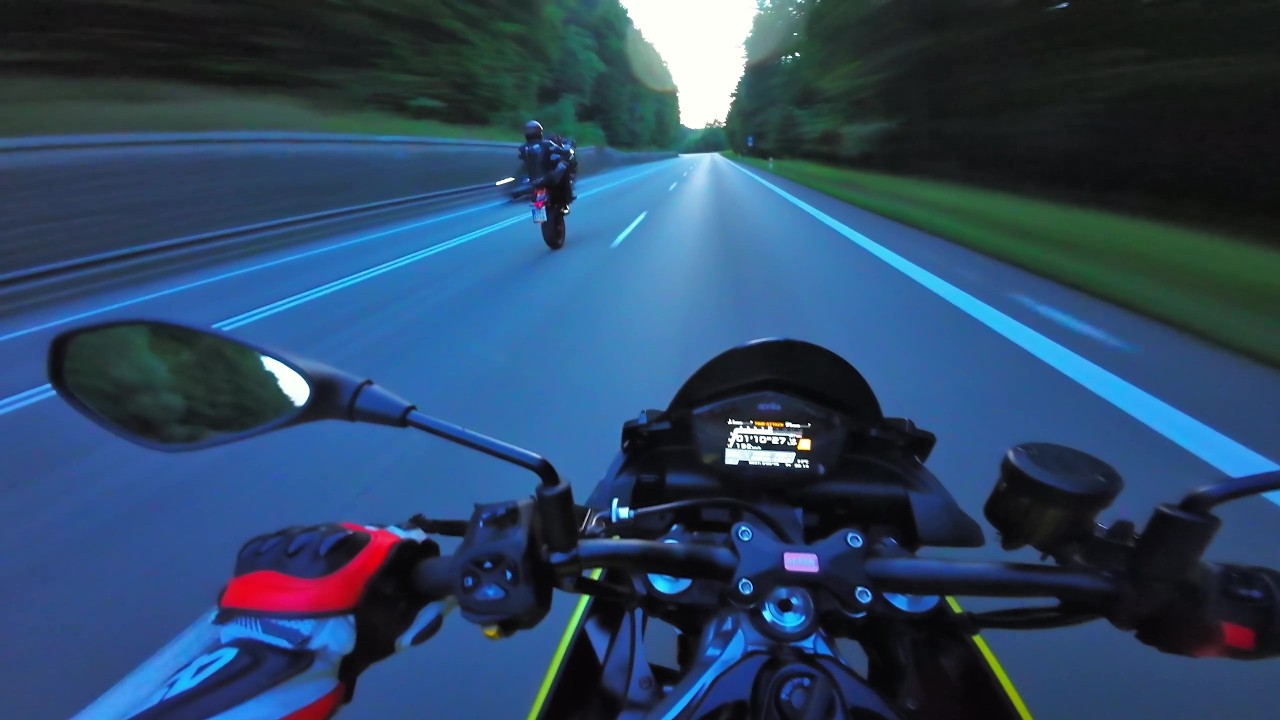 KTM SUPERDUKE 200 km/h WHEELIE and fast motorcycle ride
