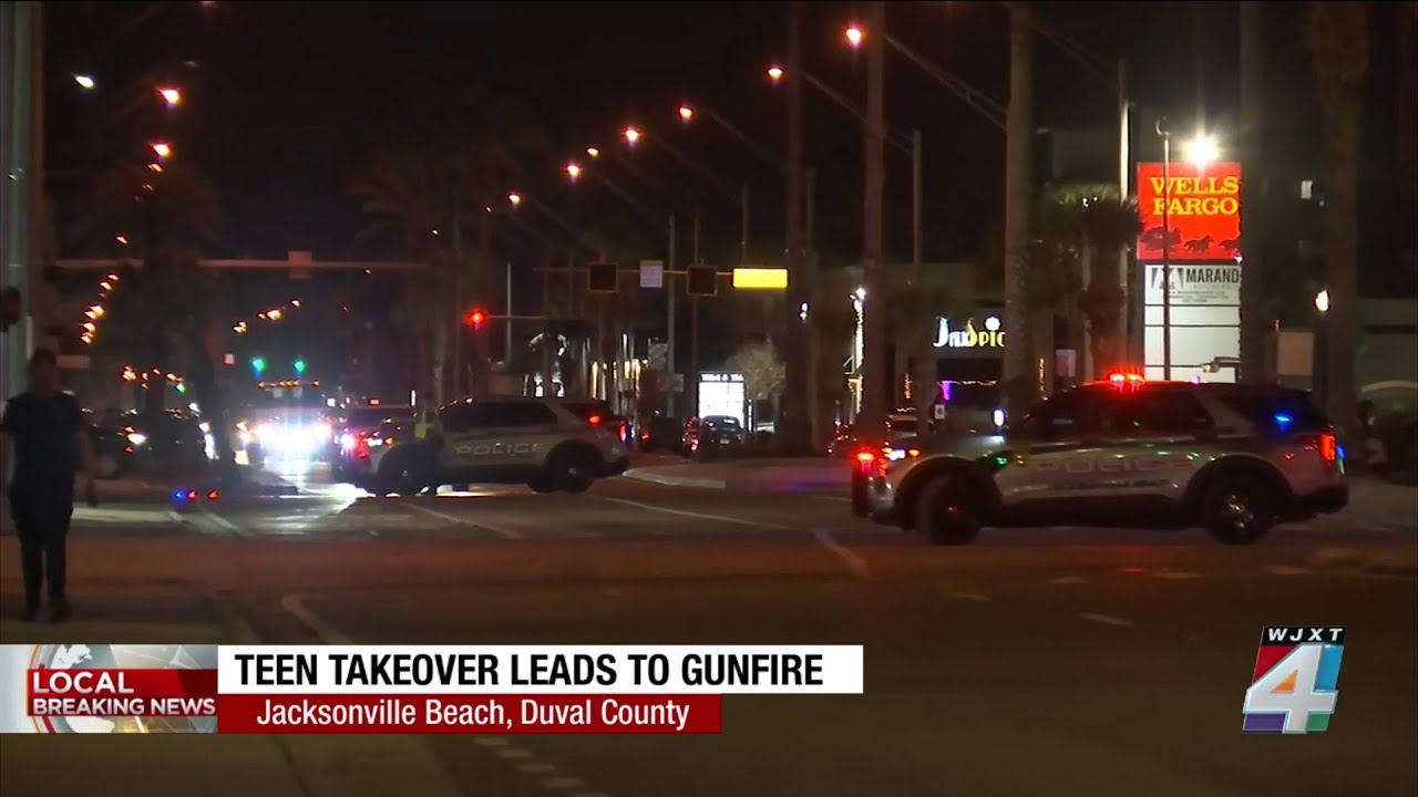 Jacksonville Beach Police say 4 people were shot during ‘takeover’ event