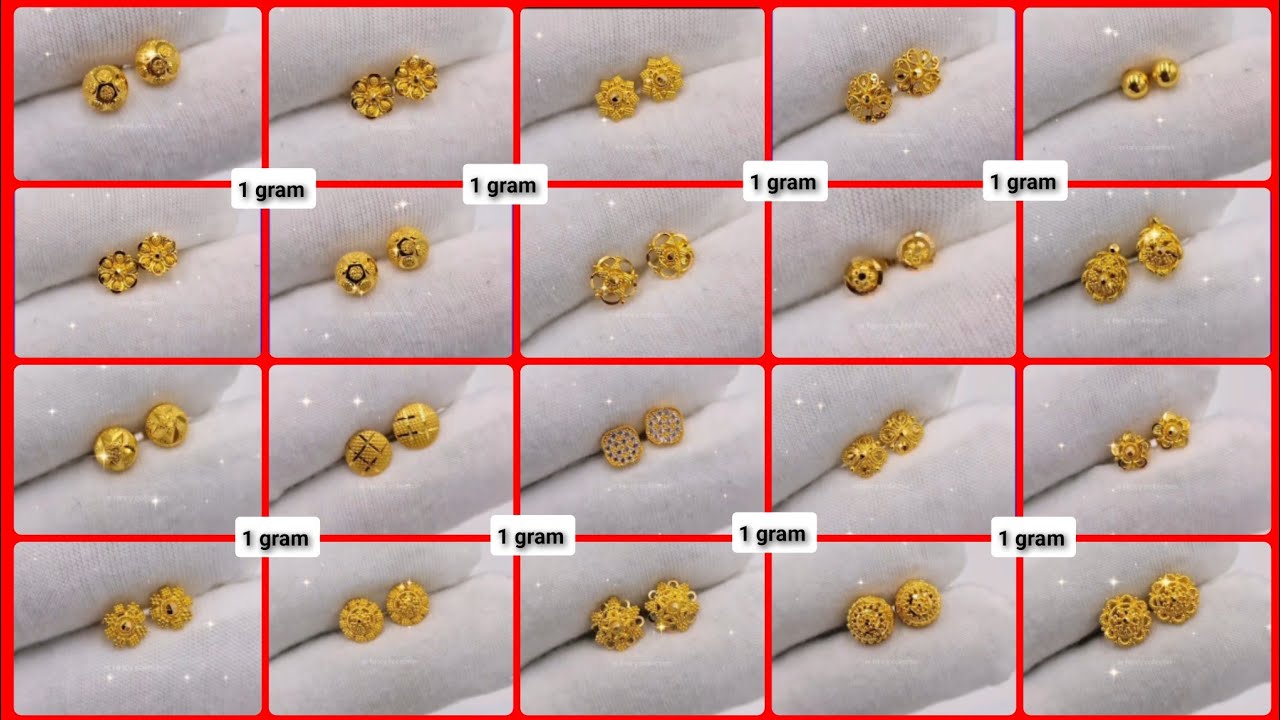 New gold earrings design 2025 for girls || Gold tops earrings designs with price || #earrings.