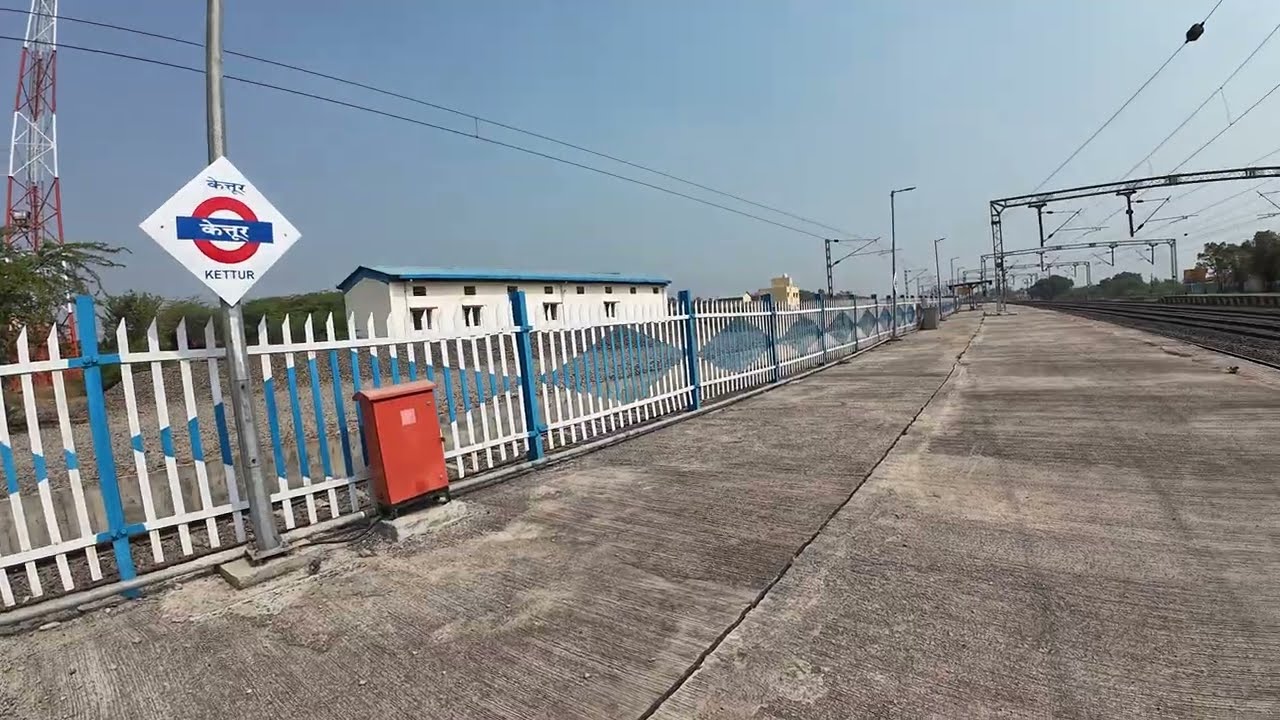 Walking Through Kettur Railway Station Platform | Real POV Walk in 4K