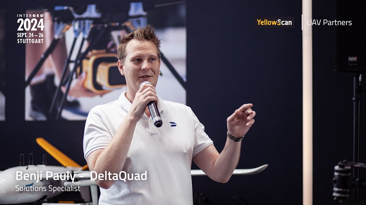 Discover the Deltaquad Evo and its LiDAR payloads - Intergeo 2024
