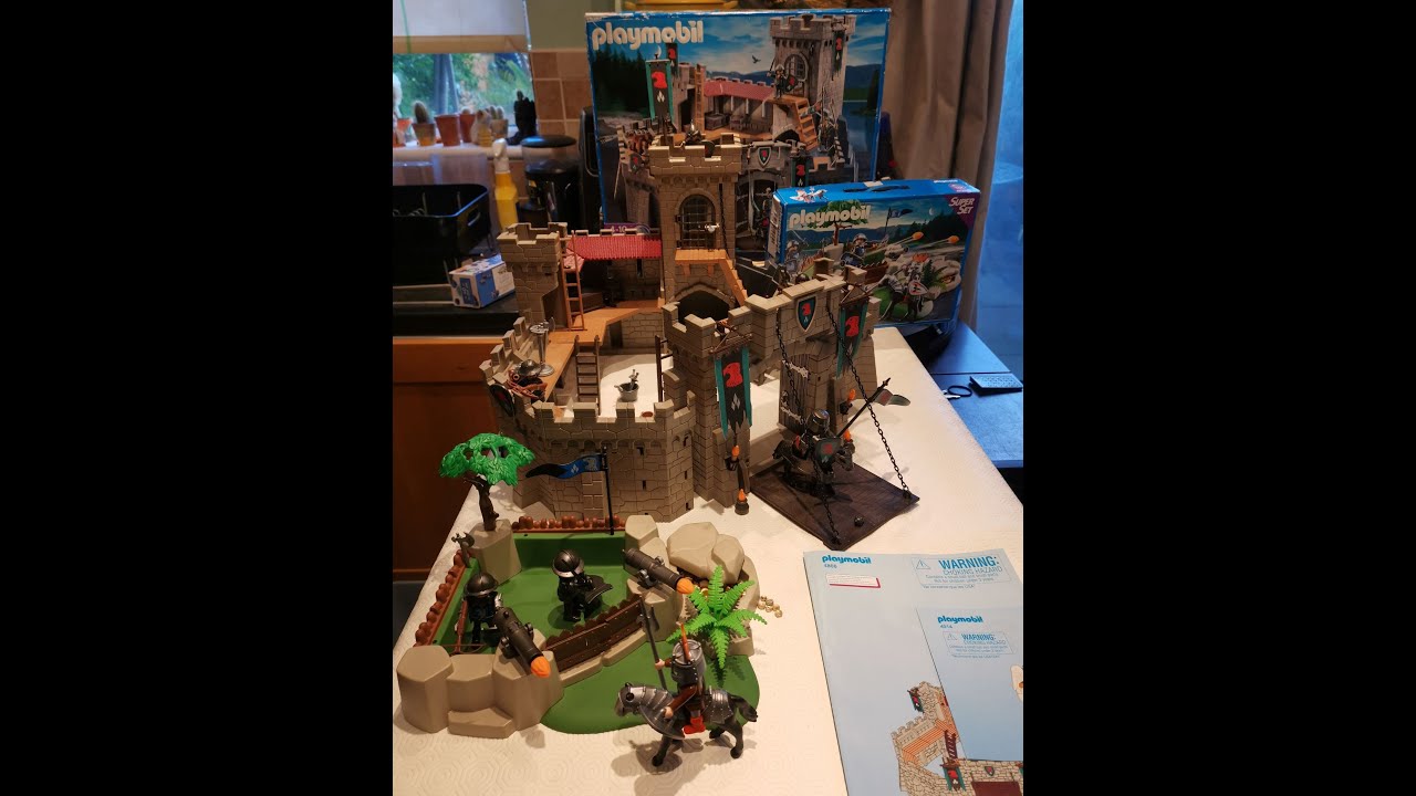 Playmobile Falcon Knights Castle 4866 & 4014 Super Knight Sets