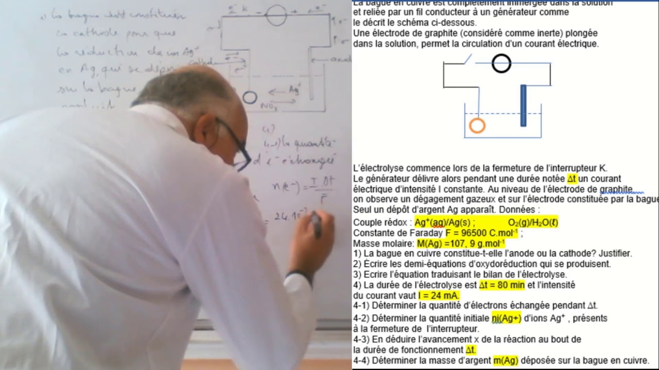 Exercice : Argenture par électrolyse