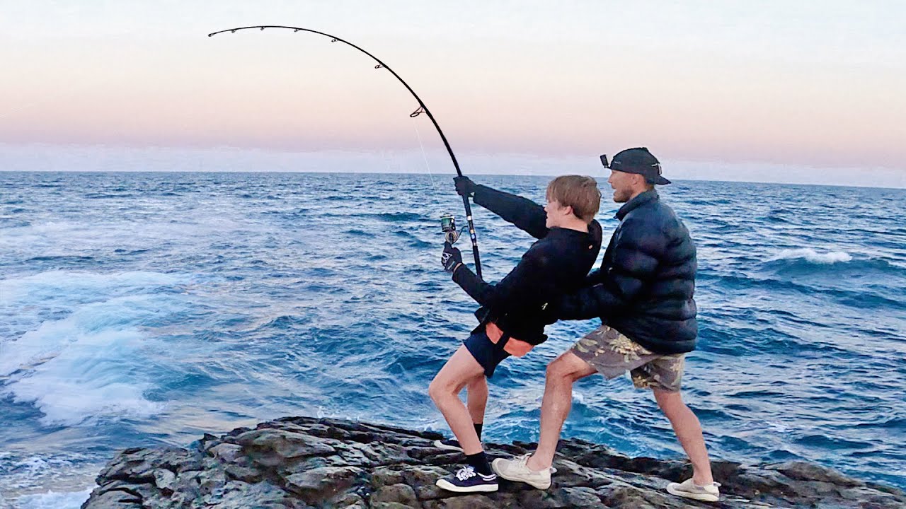 Family fishing trip to an Island