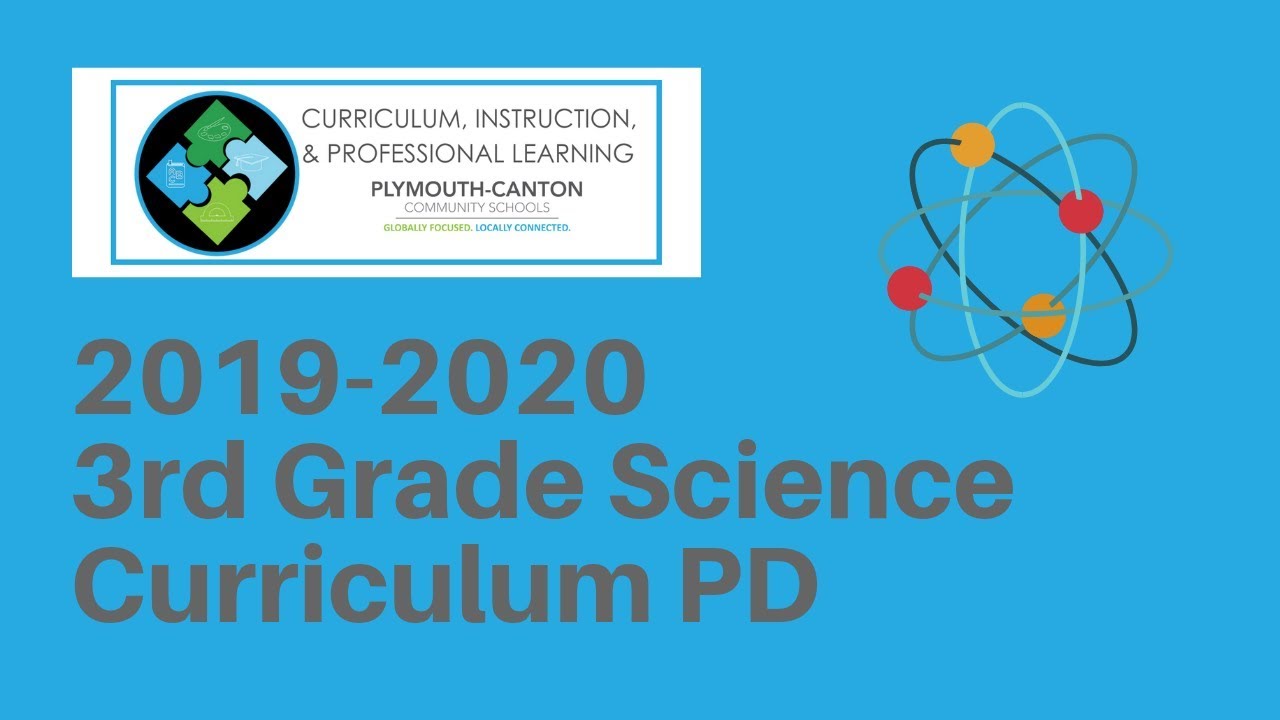 2019 2020 3rd Grade Science Curriculum PD
