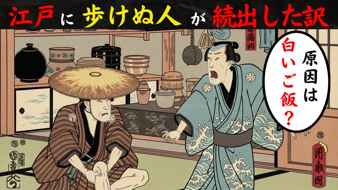 なぜ江戸では歩けぬ人が増えたのか？庶民を襲った“足の病”の真実【江戸の暮らし】