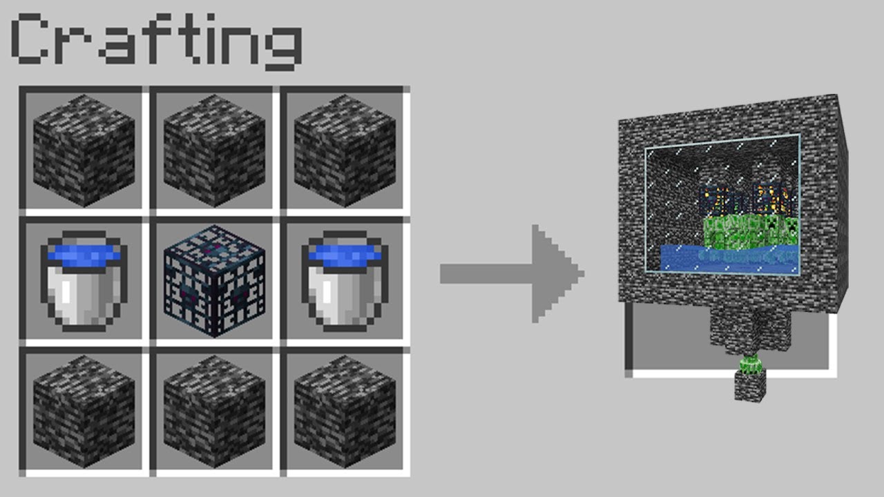 Minecraft but you can craft an XP FARM out of any block...