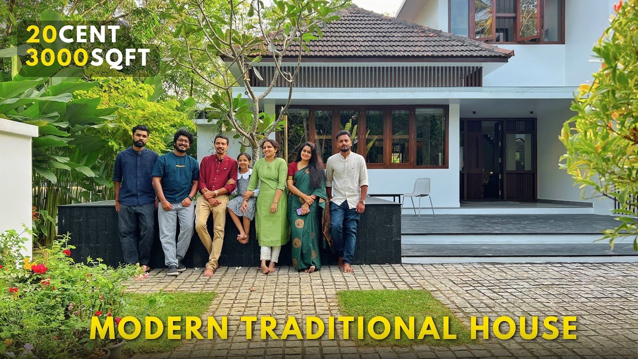 ഈ കൊടും ചൂടിലും കുളിർമ്മ തരുന്നൊരു അദ്ഭുത വീട് ! A TRADITIONAL MODERN HOUSE DESIGN |KERALA HOMETOUR 