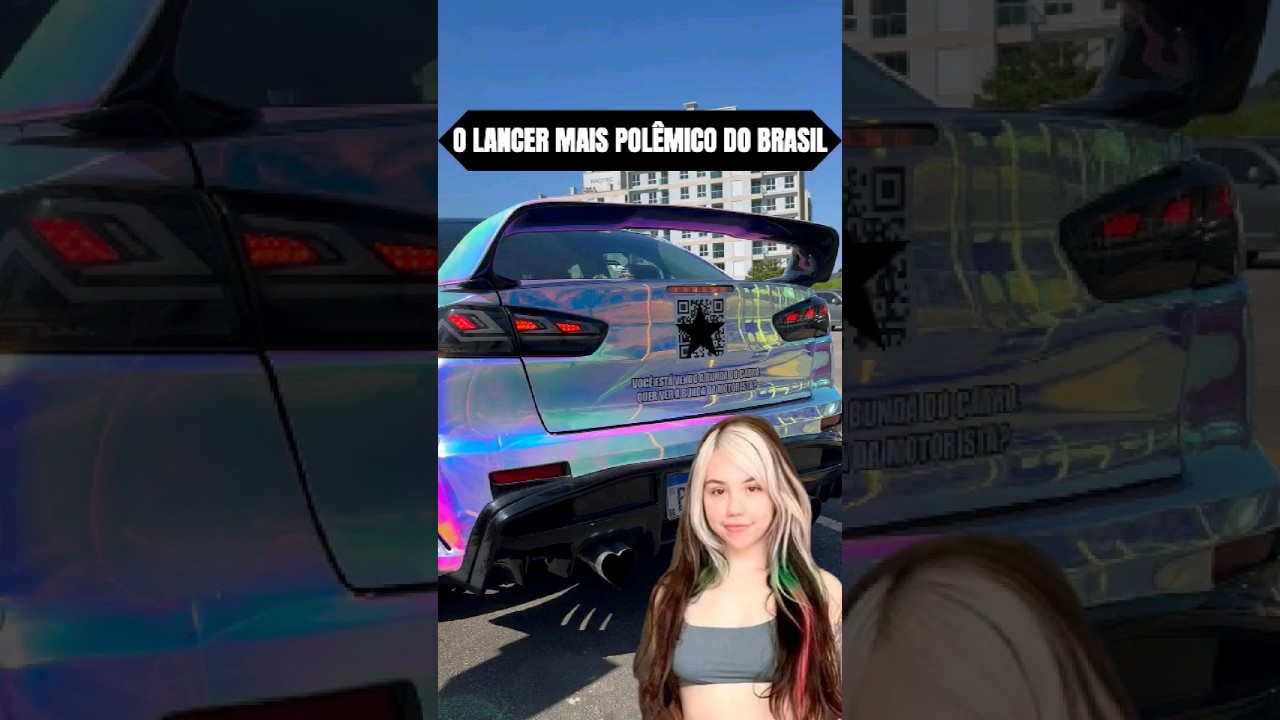 Ela montou o carro mais insano do Brasil!!! #jdmbrasil #automobile #jdm #mitsubishi #lancer