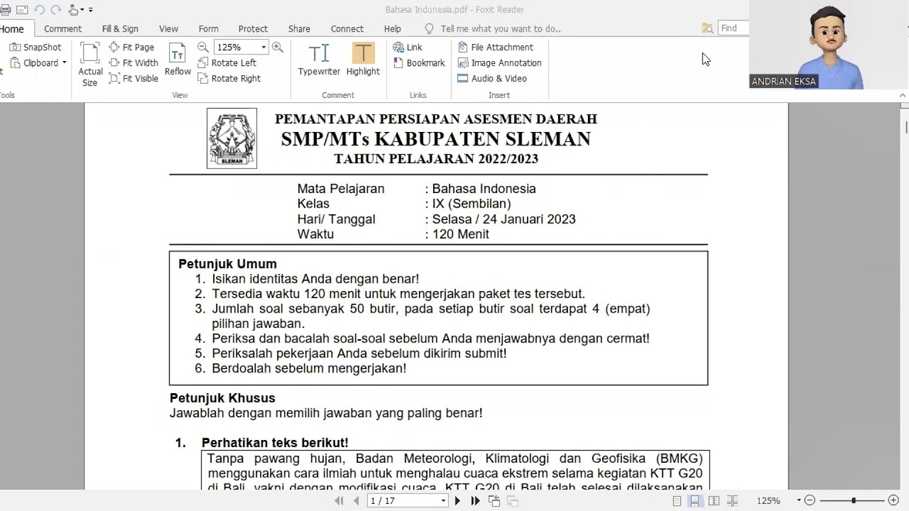 Bahas Tuntas PPAD Sleman Tahap 2 | Bahasa Indonesia Nomor 41-50