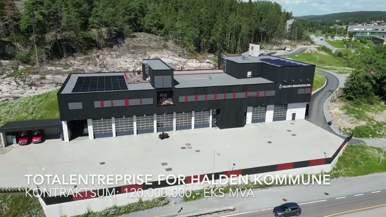 Solid Entreprenør har bygd Haldens nye brannstasjon