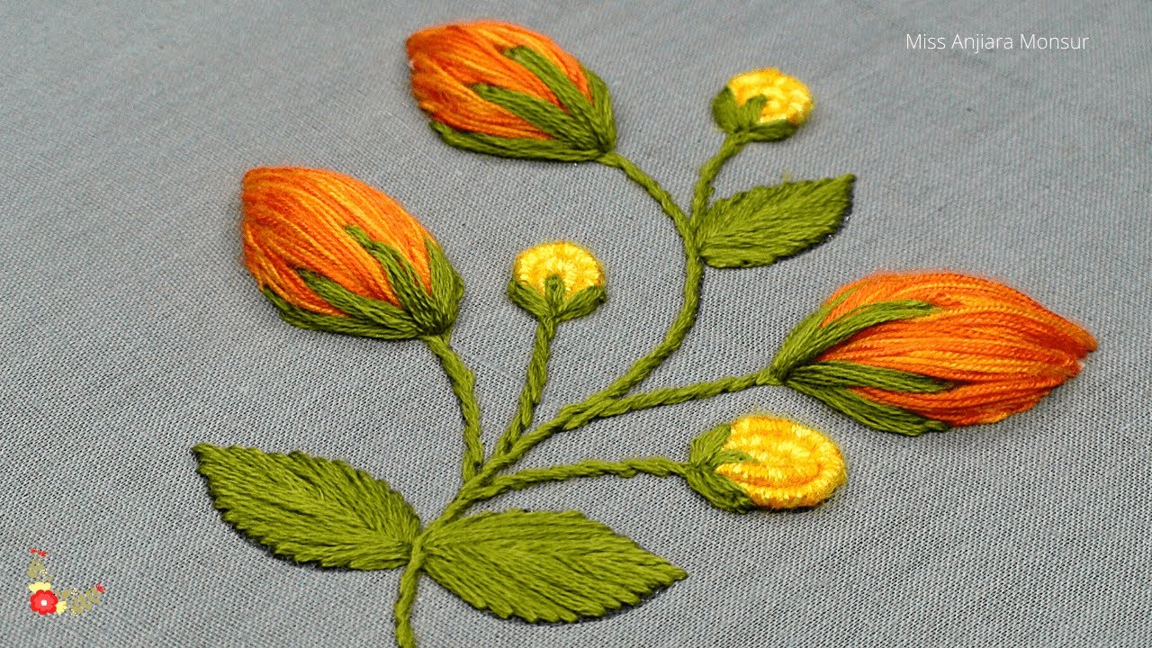 Basic needle work, Basic embroidery work, Basic needle work tutorial, Decorative embroidery