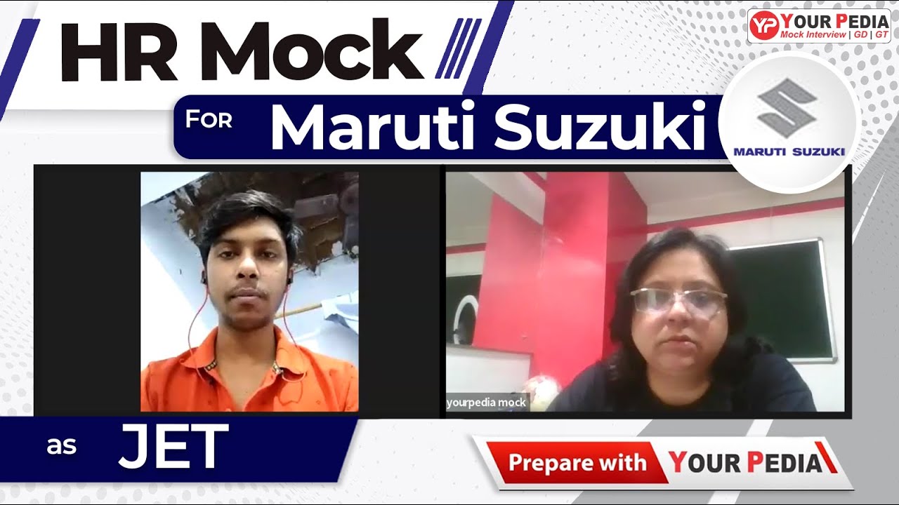 HR Mock Interview for Maruti Suzuki as JET | Maruti Suzuki Interview Preparation with YourPedia