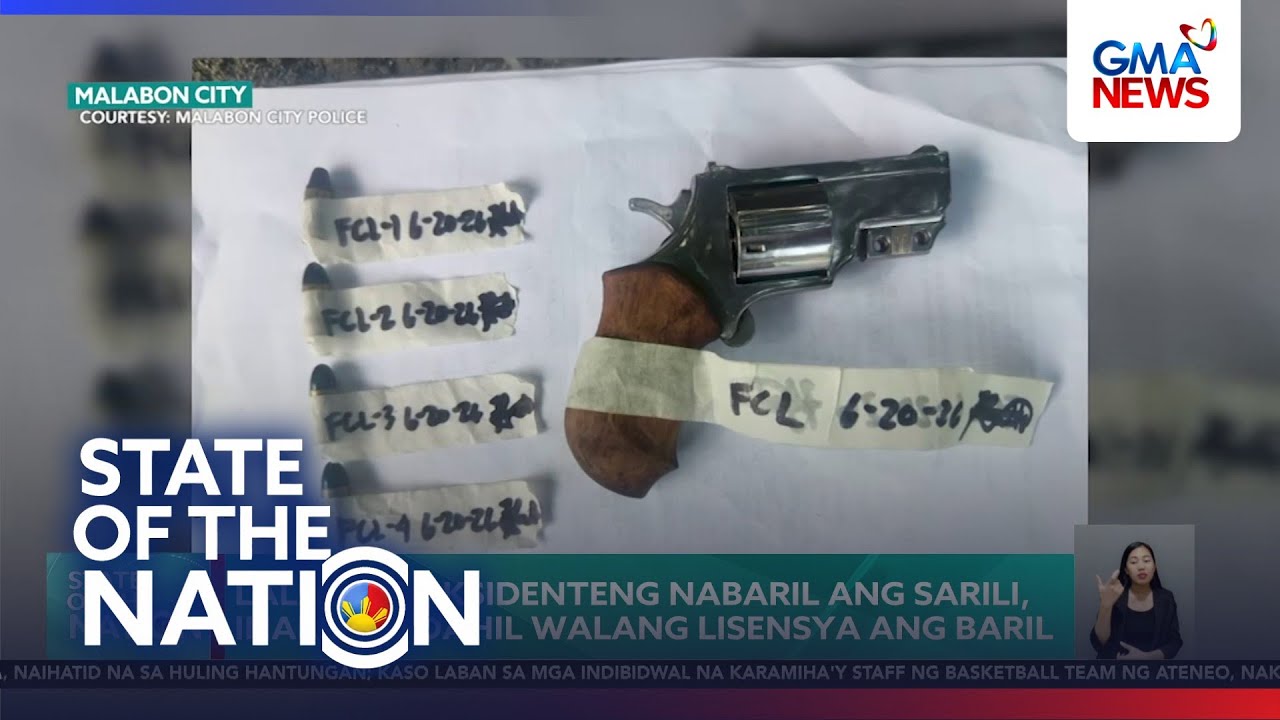 Lalaking aksidenteng nabaril ang sarili, inaresto dahil walang lisensya ang baril | SONA