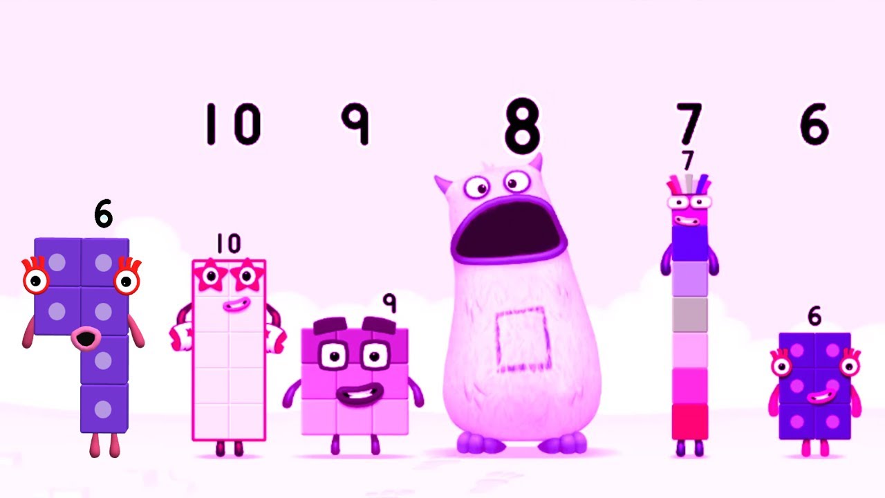 Numberblocks Learning Academy #176 - Numberblocks 6 10 6 8 9 - Numberblocks Magic Run - Numberblocks