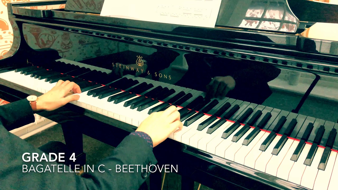 Bagatelle in C WoO 54 Beethoven ABRSM GRADE 4 piano syllabus 2019-2020 A1