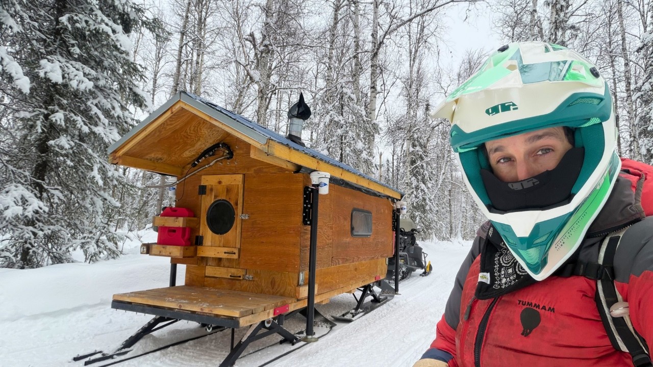 It's Time to Talk About the Accident - Solo Winter Camping in Alaska in my Snowmobile Cabin