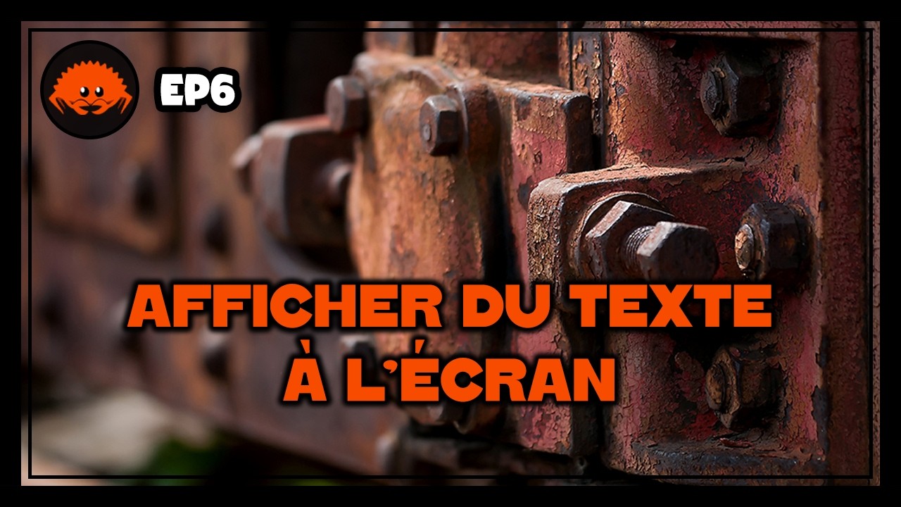 Affichage de texte | Rust - EP6