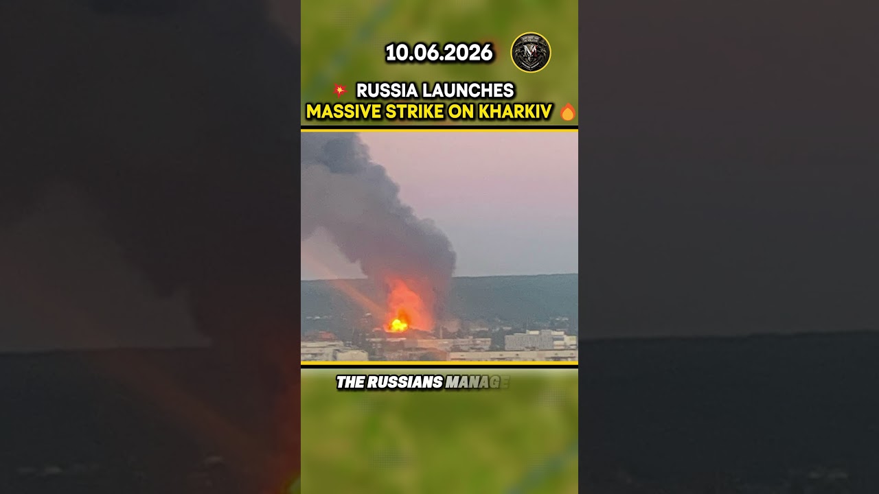💥 RUSSIA LAUNCHES MASSIVE STRIKE ON KHARKIV 🔥 10.06.2026 #russia #ukraine #news