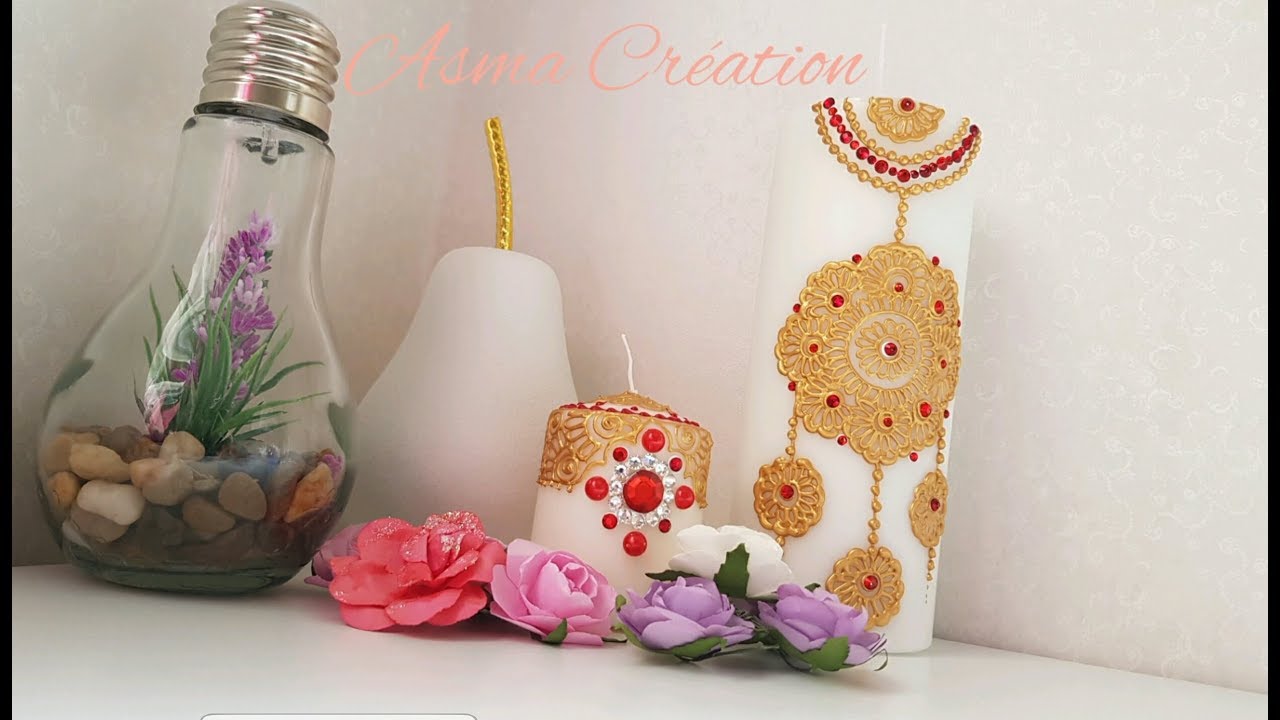 COMMENT DECORER UNE BOUGIE 20CM