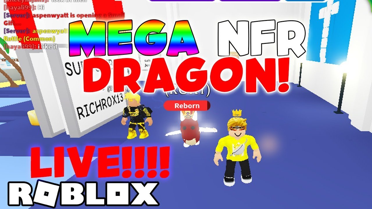 ROBLOX ADOPT ME - MAKING A MEGANEON DRAGON - LIVE - PART ONE (RICHROX13)