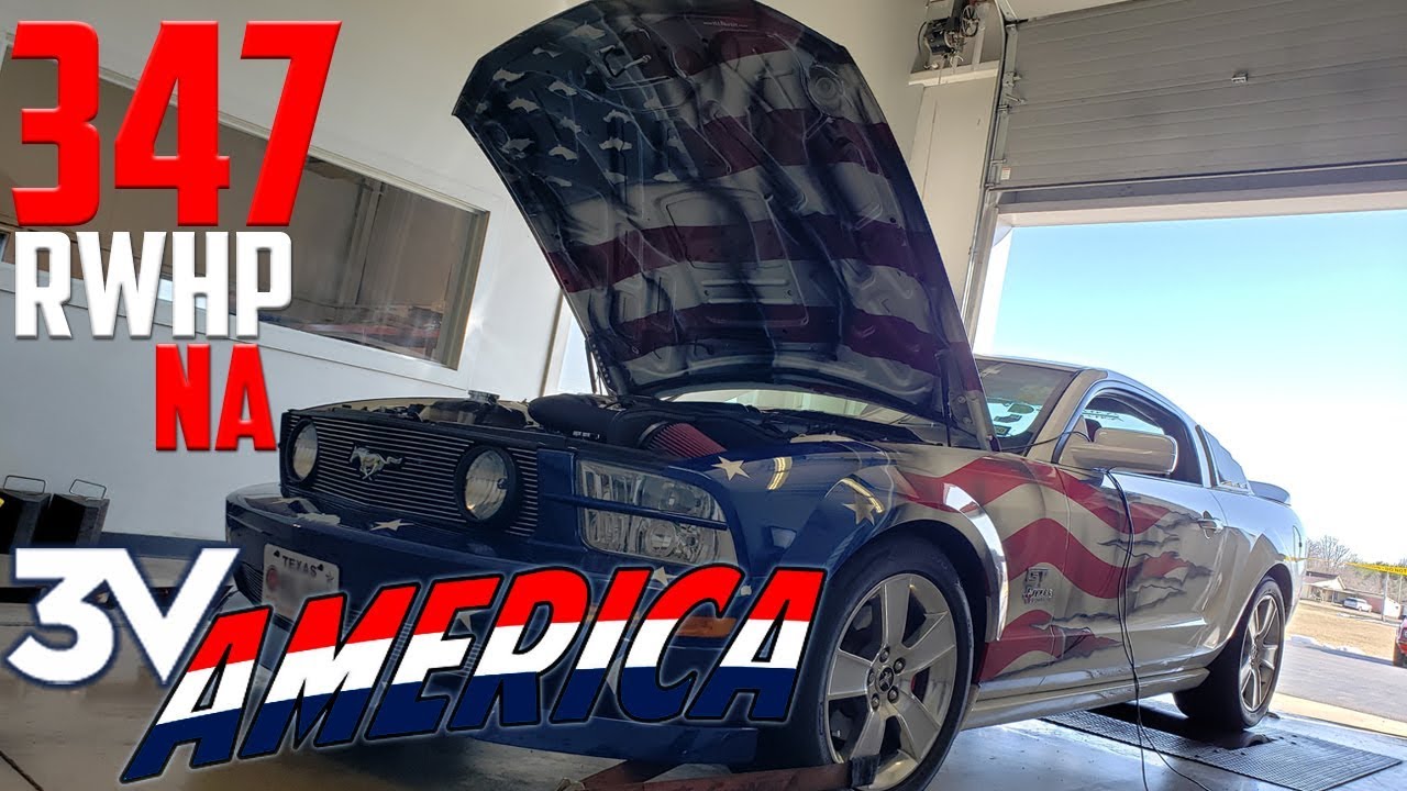 2006 Mustang All Motor Cams Intake Headers AMERICA (DYNO) at Brenspeed w/ Detroit Rockers