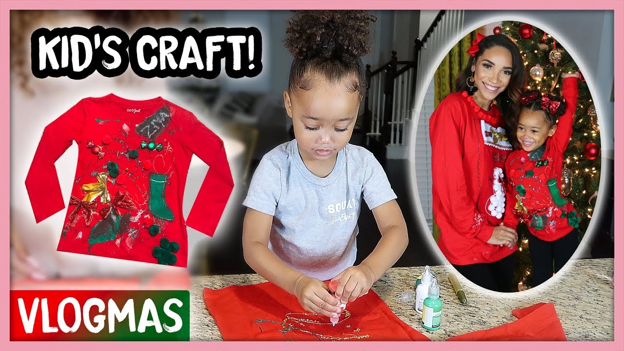 DIY Kid Friendly Craft for Christmas! | Vlogmas Ep. 4