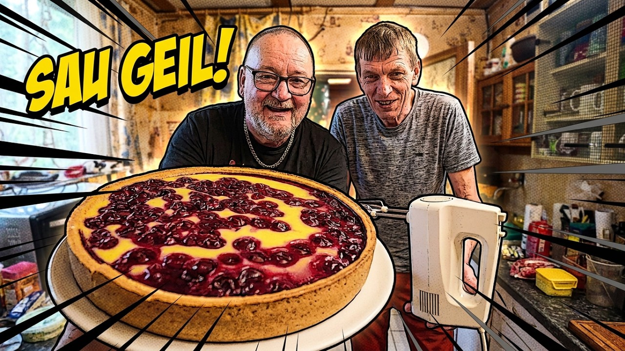 Puddingkirsch-Kuchen mit Schlagsahne !
