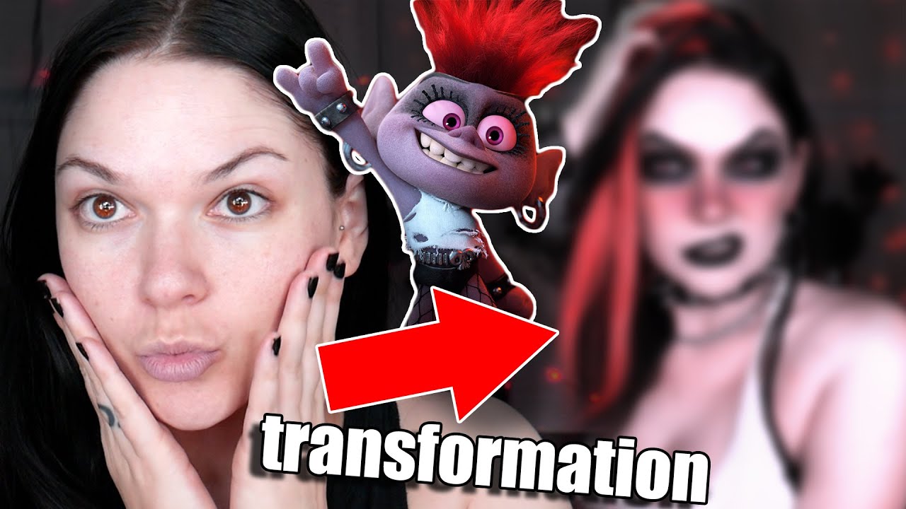 TURNING MYSELF INTO QUEEN BARB FROM TROLLS WORLD TOUR