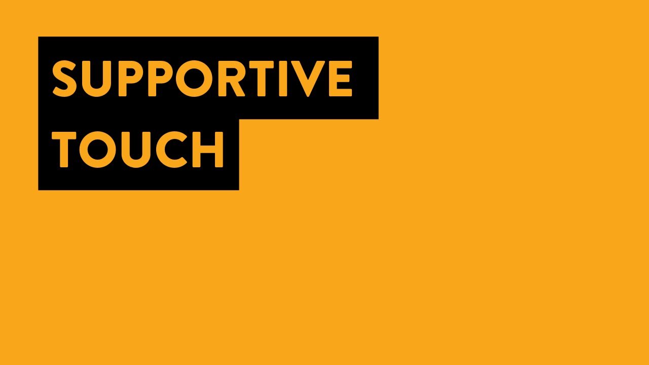 Self-Compassion: Supportive Touch