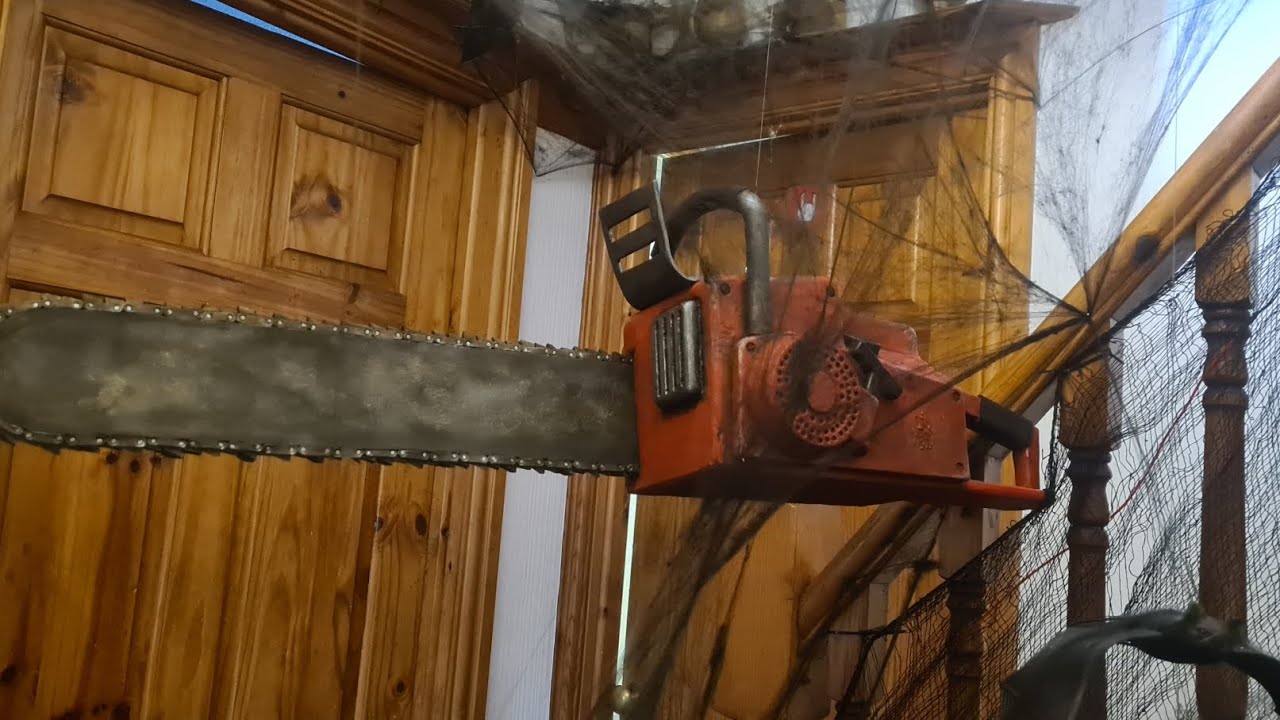 EVA foam halloween chainsaw prop