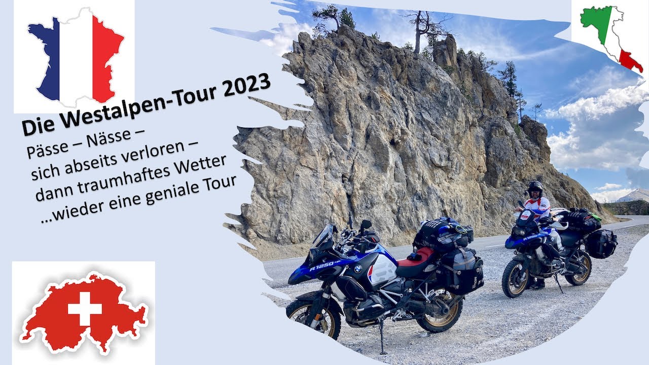 MotoBros. Westalpen-Tour On-Off-Road 2023 Tech-Talk Reifen & Ausrüstung I LGKS I mit Kapitel-Marken