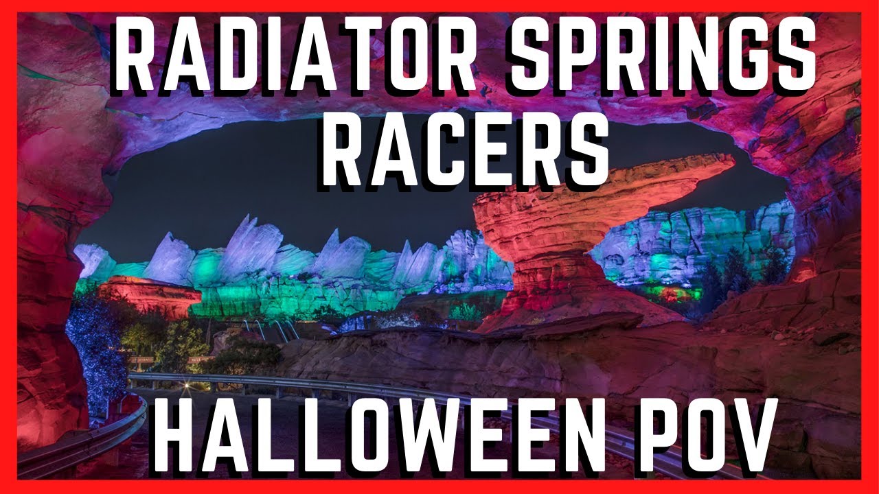 [2021] Radiator Springs Racers - Halloween Lighting - 4K 60FPS POV | Disney California Adventure