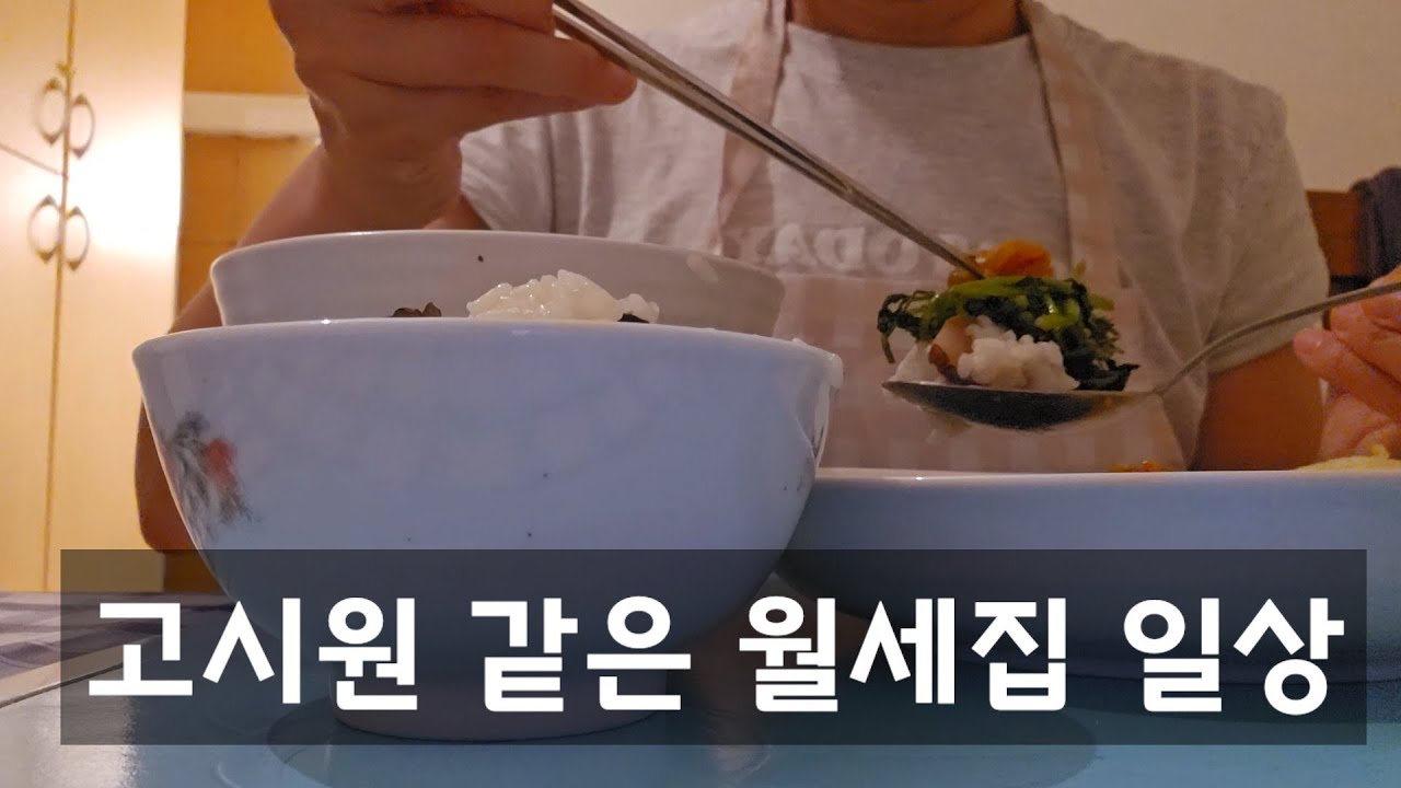 고시원같은 월세집, 방하나 빌려 두명의 룸메이트와 사는 조용하고 조심스런 월세집 일상