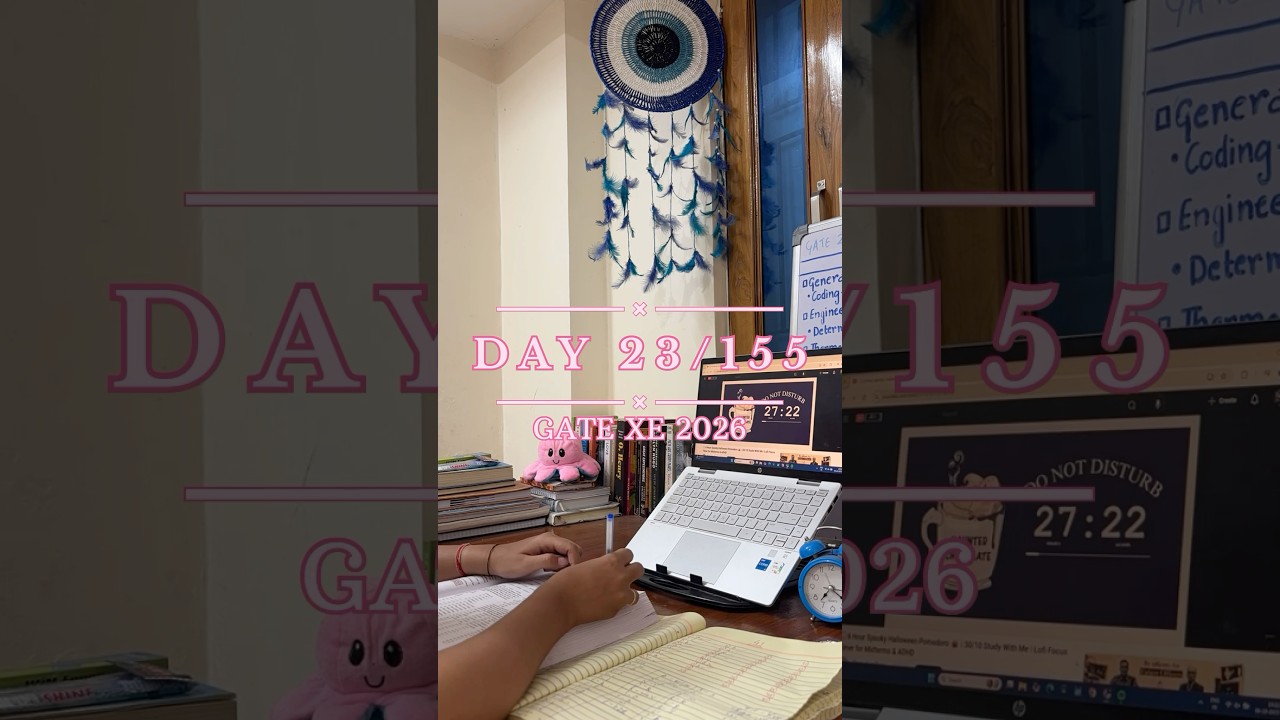 Day 23/155 Studying for GATE XE 2026 